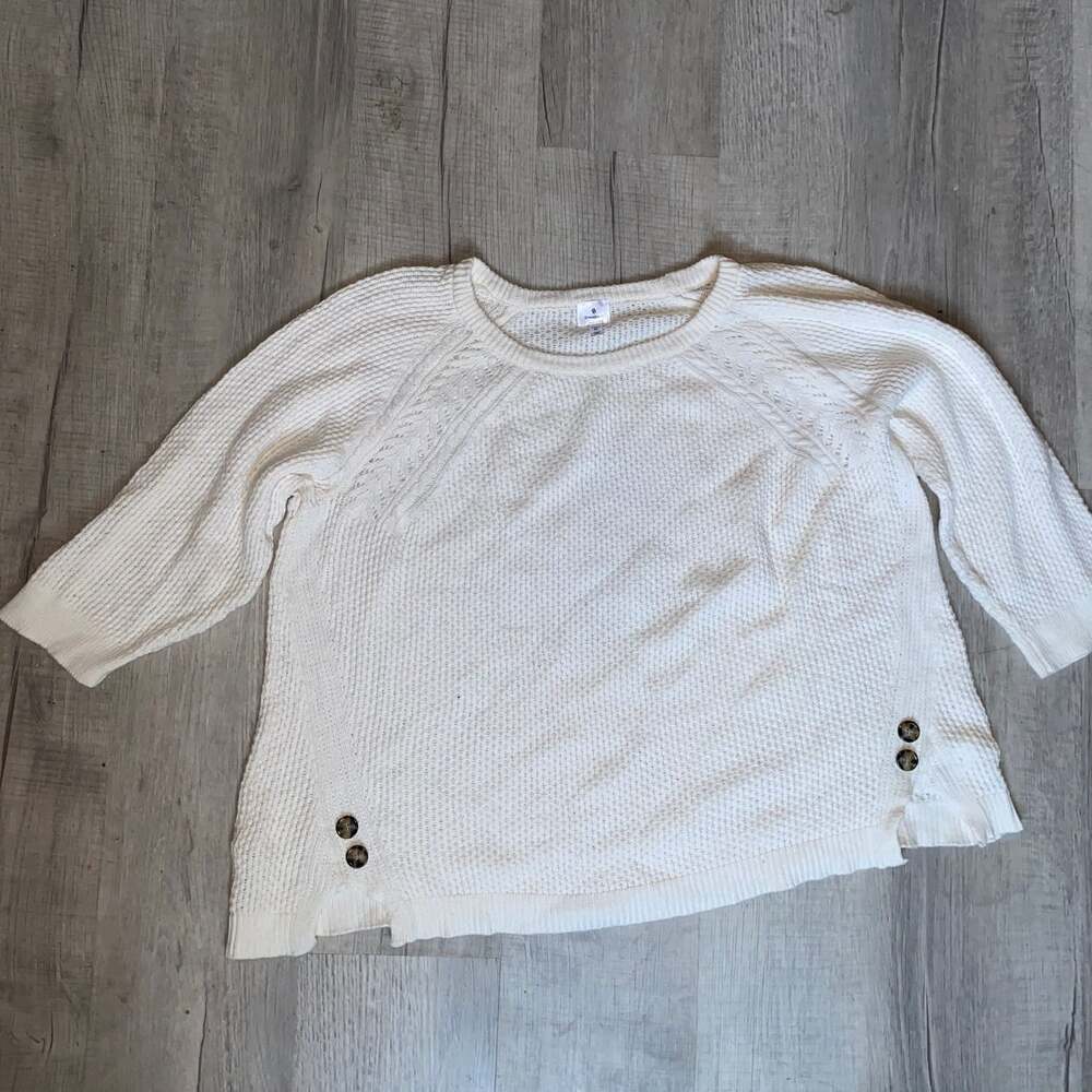 Dressbarn Knit 3/4 Sleeve Top Sweater